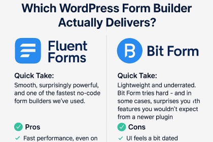 Fluent Forms vs Bit Form Plugin