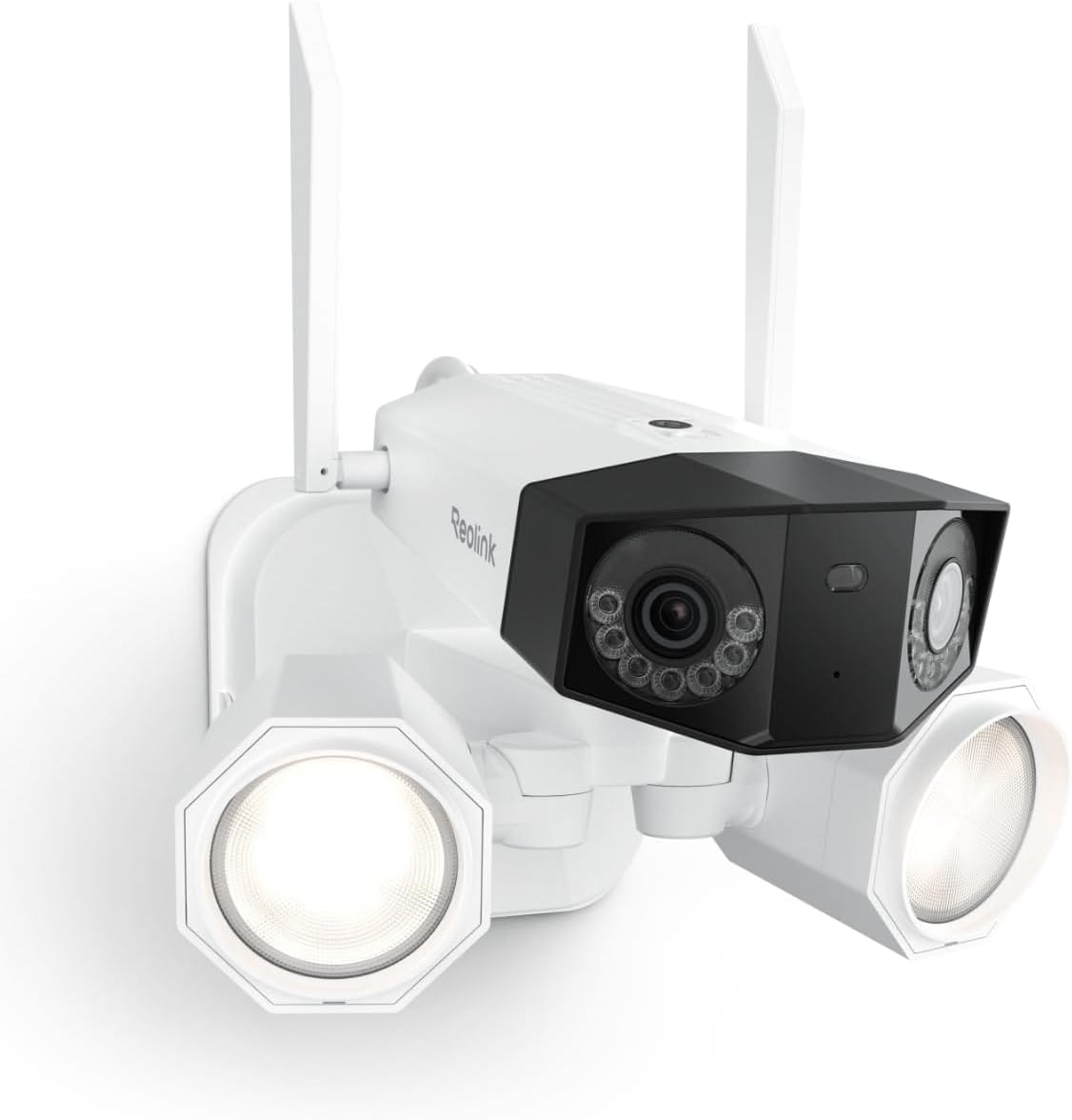 4K ultra-wide panoramic view with dual-lens and adjustable lighting (up to 3000 lumens)